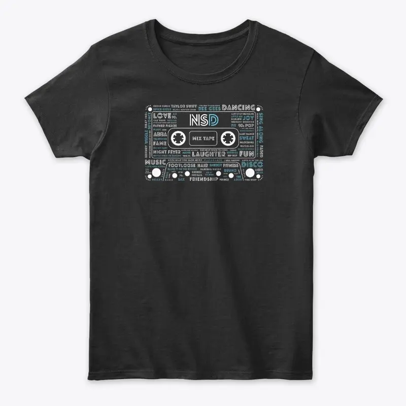 NSD MIX TAPE TEE (BLUE/WHITE)