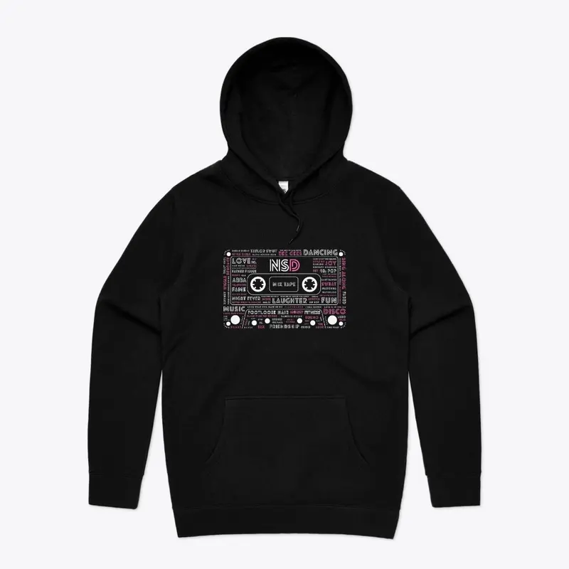 NSD MIX TAPE HOODIE (PINK/WHITE)