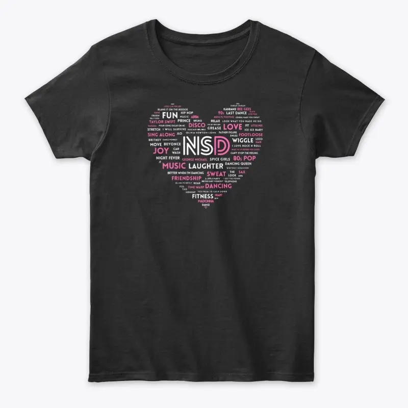 NSD IN MY HEART TEE (PINK/WHITE)